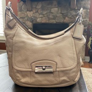 Coach Kristin Pearl Champagne Hobo Bag